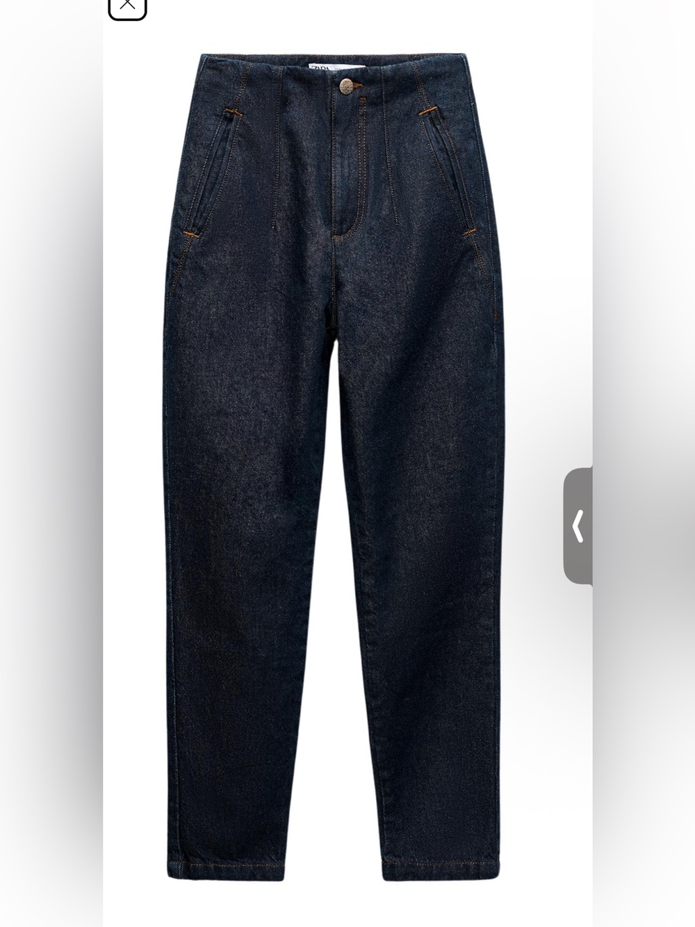 Zara Hi-Rise Tailor fit jeans